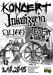 Koncert Inkwizycja -HC/Punk ogr'n'troll / TESTER GIER  Poznań  3.10.2015 - 03-10-2015