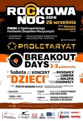 Bilety na X Ogólnopolski Festiwal Zespołów Muzycznych Rockowa Noc - Rzeszów 2015 - JUŻ W SOBOTĘ!!!