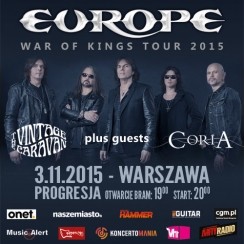 Bilety na koncert EUROPE + support w Warszawie - 03-11-2015