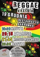 Koncert 19.12.2015 || Roots Rockets + Ayarise + Natty B || Kraśnik w Lublinie - 19-12-2015