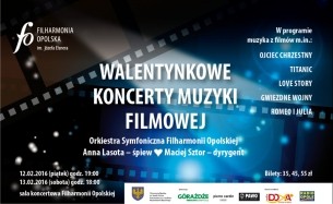 WALENTYNKOWE KONCERTY MUZYKI FILMOWEJ w Opolu - 12-02-2016