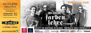 06.03.2016 (niedziela) Koncert FARBEN LEHRE + LEŚNE LUDKI / Zakopane, Le Scandale - 06-03-2016