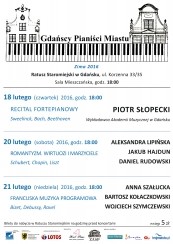Bilety na Romantyzm. Wirtuozi i marzyciele - Festiwal Gdańscy Pianiści Miastu - Zima 2016