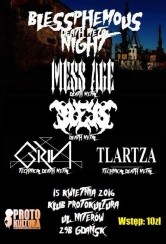Koncert Blessphemous Death Metal Night w Gdańsku - 15-04-2016