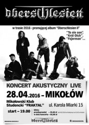 Bilety na koncert Oberschlesien - Koncert Akustyczny w Mikołowie - 28-04-2016