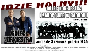 Koncert IDZIE HALNY!!! GOLEC uORKIESTRA I ZAKOPOWER (support Frument) w Radomiu - 03-06-2016