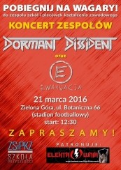 Koncert Dormant Dissident + Ewakuacja w Zielonej Górze - 21-03-2016