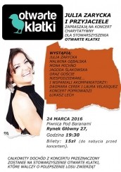 Koncert dla OK: Julia Zarycka i przyjaciele w Krakowie - 24-03-2016