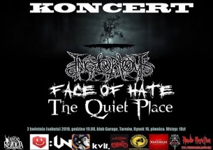 Koncert: Inglorious, Face Of Hate, The Quiet Place! w Tarnowie - 02-04-2016