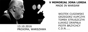 Koncert V Memoriał Jona Lorda w Warszawie - 13-10-2016