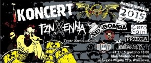 Koncert TZN Xenna, Sexbomba, Przeciw, Blitzed, Zero Gain, Hatestory, Teatr 6 Dębów - w Warszawie - 21-11-2015