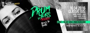Koncert DRUM'N'BASS MELODY Back To The Roots ✖ 16.04 Łódź / SODA - 16-04-2016