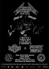 Koncert Tribute to Metallica by ARMA + INFINATE i DORMANT DISSIDENT (Zielona Góra, 4 różne dla Lucienne) - 22-04-2016