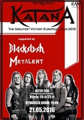 Koncert KATANA [Szwecja] & Blackslash [Niemcy] + Metalert w Szczecinie - 21-05-2016
