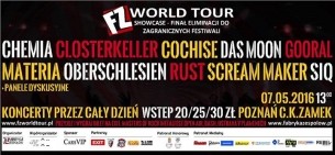 Koncert Gooral/Materia/Rust/Closterkeller/SIQ/Cochise/Chemia/DasMoon/Oberschlesien/ScreamMaker/FZ World Tour Showcase w Poznaniu - 07-05-2016