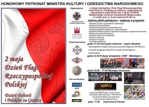 Koncert Piknik patriotyczno-wojskowy. Obchody Dnia Flagi Rzeczypospolitej w Łodzi - 02-05-2016