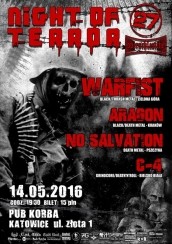 Koncert Night of Terror XXVII - Warfist w Katowicach - 14-05-2016