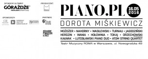 Bilety na koncert Dobry Wieczór Jazz : "PIANO.PL" - Dorota Miśkiewicz i goście w Warszawie - 16-05-2016