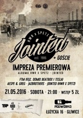 Koncert IMPREZA PREMIEROWA: ALBUM JOINTED (HWR x SPETZ) + goście: Fejz, AeSPe, JazBrothers w Podwórko Gliwice - 21-05-2016