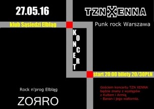 Koncert Tzn Xenna & Zorro & The Pale Ass // 27.05.2016 // Sąsiedzi Elbląg - 27-05-2016