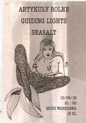 Koncert Seasalt / Artykuły Rolne / Guiding Lights / 10.06 // Mózg Warszawa - 10-06-2016