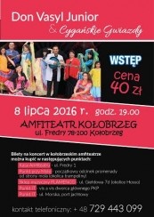 Koncert DON VASYL JUNIOR &CYGAŃSKIE GWIAZDY w Kołobrzegu - 08-07-2016