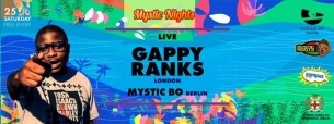 Koncert Boogaloo Beach Bar 25.06: GAPPY RANKS (UK), Mystic Bo w Warszawie - 25-06-2016