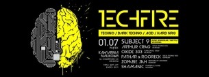 Koncert TechFire with Subject 9 (Audio Borderline / Instytut) w Krakowie - 01-07-2016