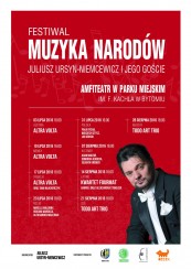 Bilety na Festiwal „Muzyka Narodów. Juliusz Ursyn Niemcewicz i Jego Goście” 