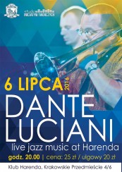Koncert Dante Luciani (USA) – live jazz music at Harenda w Warszawie - 06-07-2016