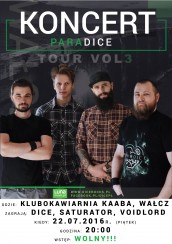 Koncert Dice, Saturator, Voidlord w Wałczu - 22-07-2016