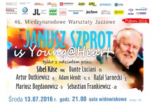 Koncert Janusz Szprot is Young@Heart – 46. Międzynarodowe Warsztaty Jazzowe w Puławach - 13-07-2016