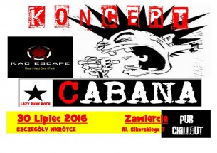 Koncert Cabana + Kac Escape w Zawierciu - 30-07-2016