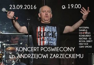 Koncert Rockowanie ku pamięci Andrzeja Zarzeckiego w Łodzi - 23-09-2016