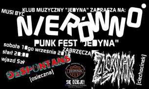 Koncert Musi być nierówno punk fest w "Jedynej" w Ciechocinku - 10-09-2016