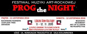 Koncert Prog the Night - II edycja w Łodzi - 11-11-2016