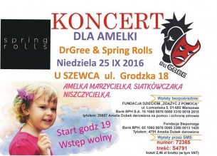 Koncert dla Amelki - DrGree & Spring Rolls w Lublinie - 25-09-2016