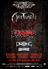 Bilety na koncert OBITUARY / EXODUS / PRONG / KING PARROT w Katowicach - 12-11-2016
