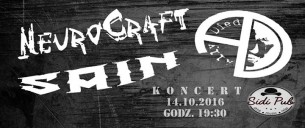 Koncert Ally Died x NeuroCraft x Sain w Gdańsku - 14-10-2016