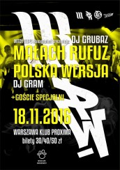 Koncert 18.11 MRPW / DJ Grubaz / DJ Gram / + Goście ! Warszawa ! - 18-11-2016
