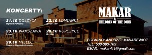 Koncert Makar & Children of The Corn w Warszawie - 23-10-2016