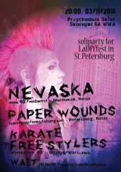 Koncert Karate Free Stylers, Paper Wounds, Nevaska w Warszawie - 03-11-2016