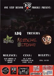 Koncert Rozbujane Betoniary, Bigger Half, 112, ADQ Tresura w Krakowie - 26-11-2016