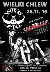 Koncert Wild Pig/Vibrant/The Pillowers - 26.11.2016 VooDoo Club Warszawa - 26-11-2016
