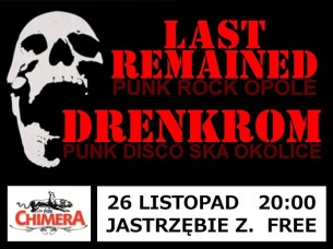 Koncert Drenkrom / LAST Remained 26.11.2016 Chimera w Jastrzębiu-Zdroju - 26-11-2016