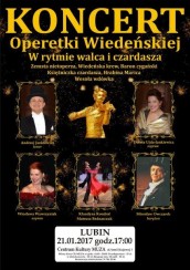 Koncert Operetki Wiedeńskiej - "W rytmie walca i czardasza" w Lubinie - 21-01-2017
