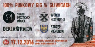 Koncert Strzęp Pieroński, World Histery X, Deklaracja i SPI w Gliwicach - 17-12-2016