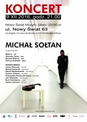 Koncert Michał Sołtan w Warszawie - 09-12-2016