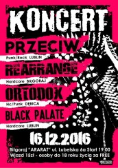 Koncert Przeciw, Ortodox, REARRANGE, Black Palate w Biłgoraju - 16-01-2017