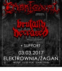 Koncert EMBRIONAL/Brutally Deceased-3.03.17_Elektrownia Żagań - 03-03-2017